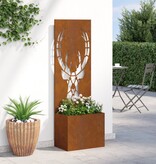 VidaXL Tuinplant met Decoratief Paneel Roestig 50 x 140 cm