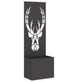 VidaXL Tuinplant met Decoratief Paneel Zwart 50 x 140 cm