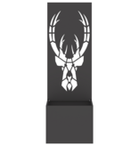 VidaXL Tuinplant met Decoratief Paneel Zwart 50 x 140 cm