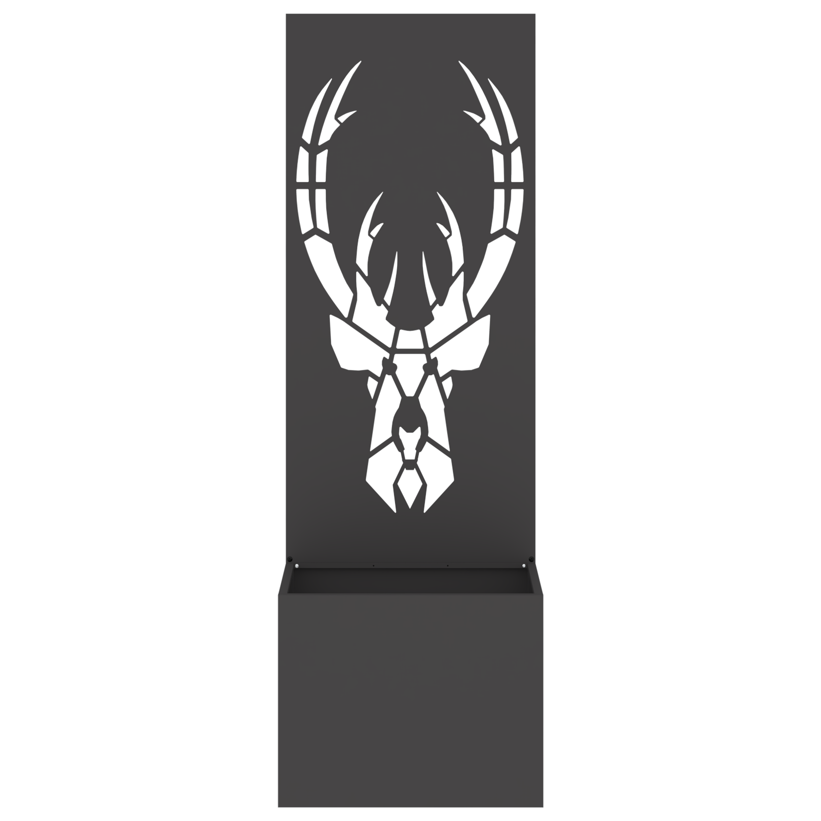 VidaXL Tuinplant met Decoratief Paneel Zwart 50 x 140 cm