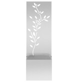 VidaXL Tuinplant met Decoratief Paneel Zilver 50 x 140 cm