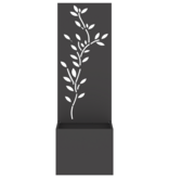 VidaXL Tuinplant met Decoratief Paneel Zwart 50 x 140 cm