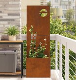 VidaXL Tuinplant met Decoratief Paneel Roestig 50 x 140 cm