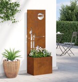 VidaXL Tuinplant met Decoratief Paneel Roestig 50 x 140 cm