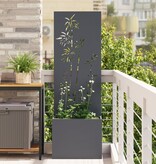 VidaXL Tuinplant met Decoratief Paneel Antraciet 50 x 140 cm