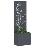 VidaXL Tuinplant met Decoratief Paneel Antraciet 50 x 140 cm