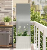 VidaXL Tuinplant met Decoratief Paneel Zilver 50 x 140 cm