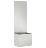 VidaXL Tuinplant met Decoratief Paneel Zilver 50 x 140 cm
