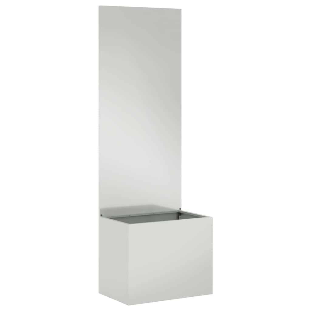 VidaXL Tuinplant met Decoratief Paneel Zilver 50 x 140 cm