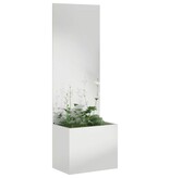 VidaXL Tuinplant met Decoratief Paneel Zilver 50 x 140 cm
