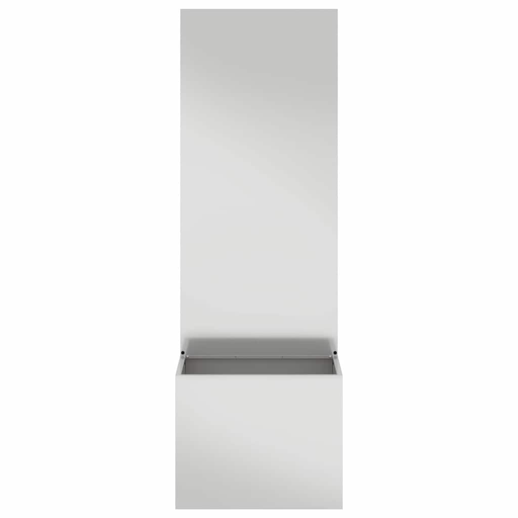 VidaXL Tuinplant met Decoratief Paneel Zilver 50 x 140 cm