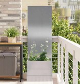 VidaXL Tuinplant met Decoratief Paneel Zilver 50 x 140 cm