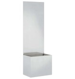 VidaXL Tuinplant met Decoratief Paneel Zilver 50 x 140 cm