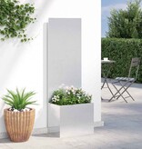 VidaXL Tuinplant met Decoratief Paneel Zilver 50 x 140 cm