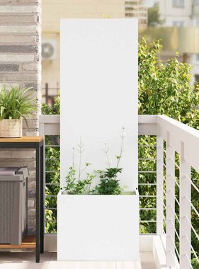 VidaXL Tuinplant met Decoratief Paneel Wit 50 x 140 cm