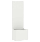 VidaXL Tuinplant met Decoratief Paneel Wit 50 x 140 cm