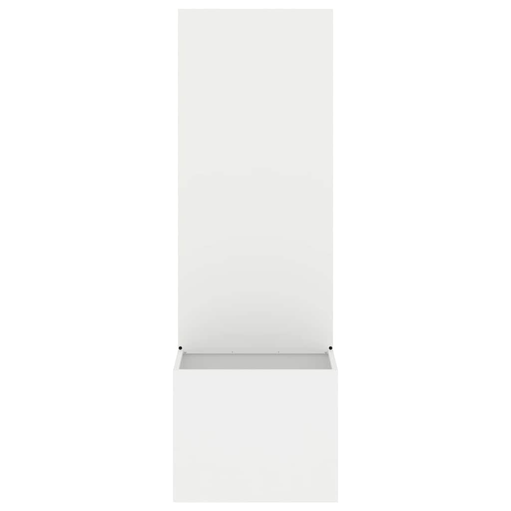 VidaXL Tuinplant met Decoratief Paneel Wit 50 x 140 cm