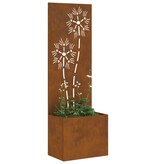 VidaXL Tuinplant met Decoratief Paneel Roestig 50 x 140 cm