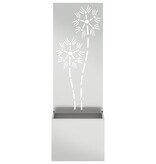 VidaXL Tuinplant met Decoratief Paneel Zilver 50 x 140 cm