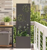 VidaXL Tuinplant met Decoratief Paneel Zwart 50 x 140 cm