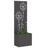 VidaXL Tuinplant met Decoratief Paneel Zwart 50 x 140 cm