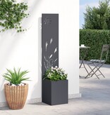 VidaXL Tuinplant met Decoratief Paneel Antraciet 32 x 140 cm
