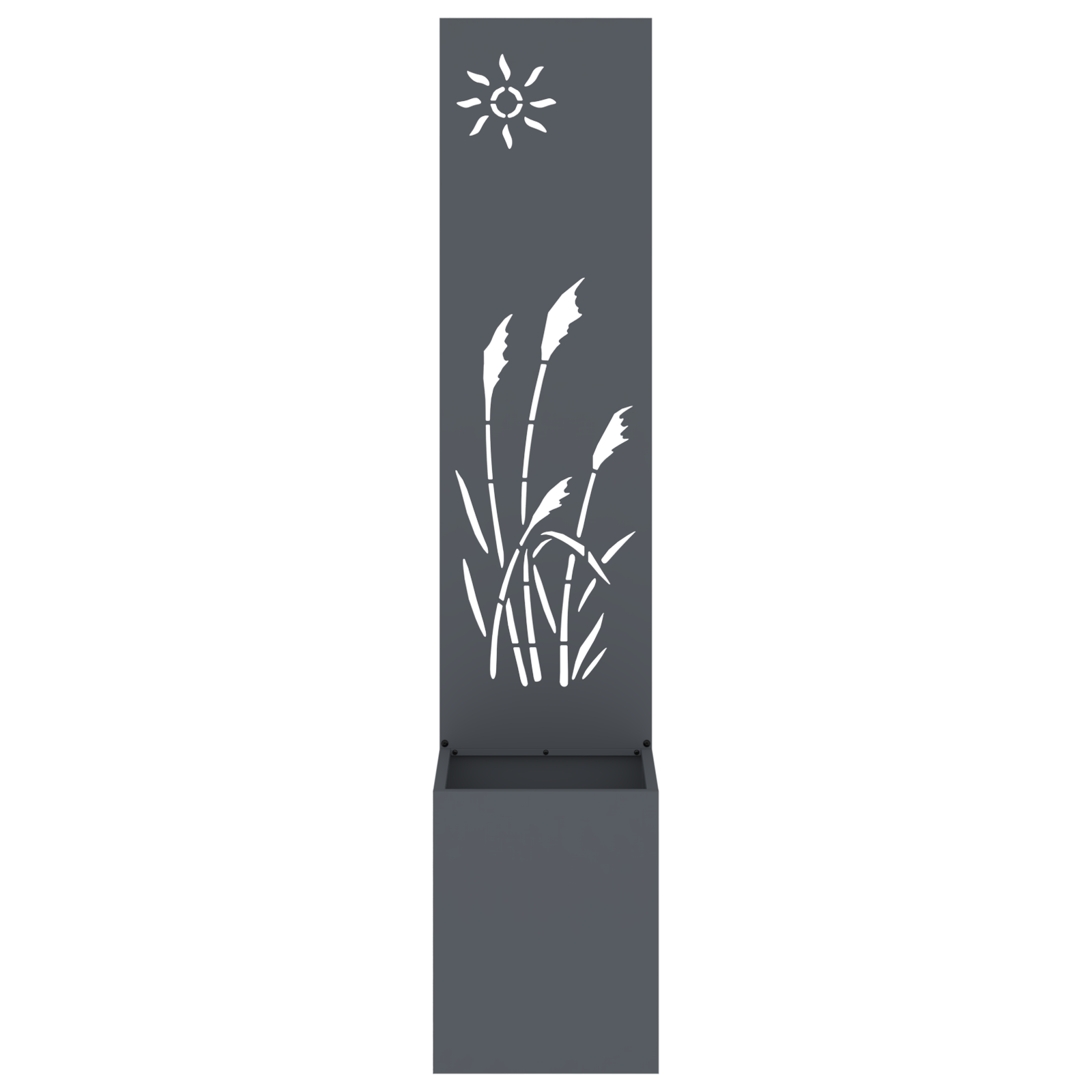 VidaXL Tuinplant met Decoratief Paneel Antraciet 32 x 140 cm