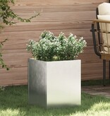 VidaXL Tuin Bloempot Zilver 50 x 32 x 40 cm Gegalvaniseerd staal