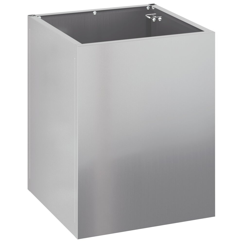 VidaXL Tuin Bloempot Zilver 50 x 32 x 40 cm Gegalvaniseerd staal