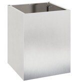 VidaXL Tuin Bloempot Zilver 50 x 32 x 40 cm Roestvrijstaal