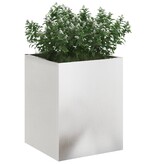 VidaXL Tuin Bloempot Zilver 50 x 32 x 40 cm Roestvrijstaal