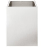 VidaXL Tuin Bloempot Zilver 50 x 32 x 40 cm Roestvrijstaal