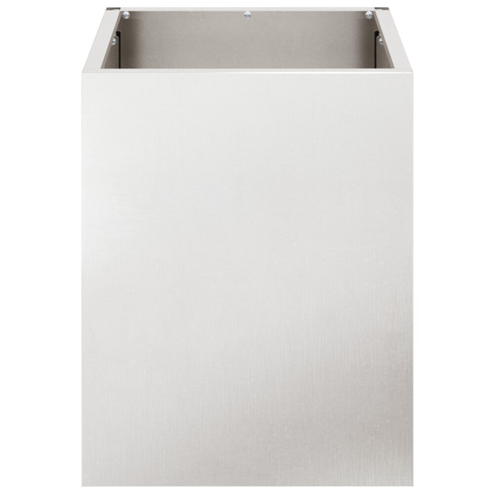 VidaXL Tuin Bloempot Zilver 50 x 32 x 40 cm Roestvrijstaal