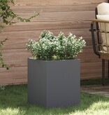 VidaXL Tuin Bloempot Antraciet 50 x 32 x 40 cm Koudgewalst staal