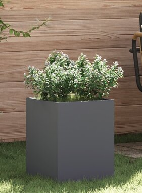 VidaXL Tuin Bloempot Antraciet 50 x 32 x 40 cm Koudgewalst staal