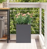 VidaXL Tuin Bloempot Antraciet 50 x 32 x 40 cm Koudgewalst staal