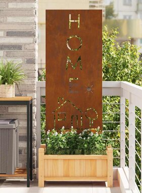 VidaXL Tuin decoratief paneel Roestig 50 x 140 cm Verweerd staal