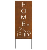 VidaXL Tuin decoratief paneel Roestig 50 x 140 cm Verweerd staal