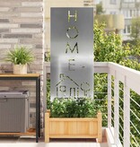 VidaXL Tuin decoratief paneel Zilver 50 x 140 cm Gegalvaniseerd staal