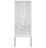 VidaXL Tuin decoratief paneel Zilver 50 x 140 cm Gegalvaniseerd staal