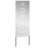 VidaXL Tuin decoratief paneel Zilver 50 x 140 cm Gegalvaniseerd staal