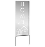 VidaXL Tuin decoratief paneel Zilver 50 x 140 cm Gegalvaniseerd staal