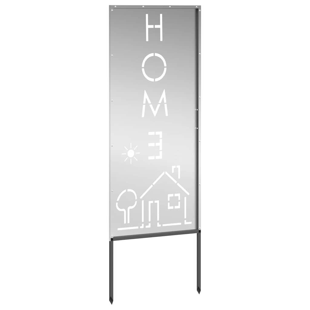 VidaXL Tuin decoratief paneel Zilver 50 x 140 cm Gegalvaniseerd staal
