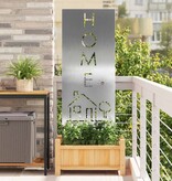 VidaXL Tuin decoratief paneel Zilver 50 x 140 cm Roestvrijstaal