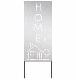 VidaXL Tuin decoratief paneel Zilver 50 x 140 cm Roestvrijstaal