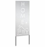 VidaXL Tuin decoratief paneel Zilver 50 x 140 cm Roestvrijstaal