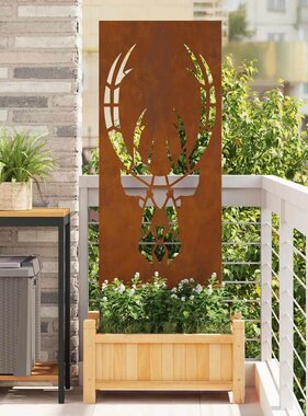 VidaXL Tuin decoratief paneel Roestig 50 x 140 cm Verweerd staal