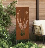 VidaXL Tuin decoratief paneel Roestig 50 x 140 cm Verweerd staal