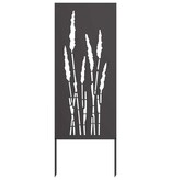 VidaXL Tuin decoratief paneel Zwart 50 x 140 cm Koudgewalst staal