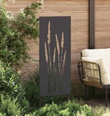 VidaXL Tuin decoratief paneel Zwart 50 x 140 cm Koudgewalst staal